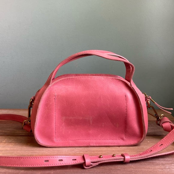 Madewell The Sydney Zip Top Leather Crossbody Bag Vintage Quartz - Picture 2 of 8